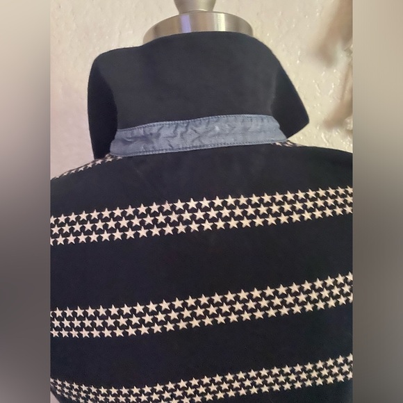 Tommy Star Patriotic Stripe Mini Navy Polo Dress - Picture 5 of 9